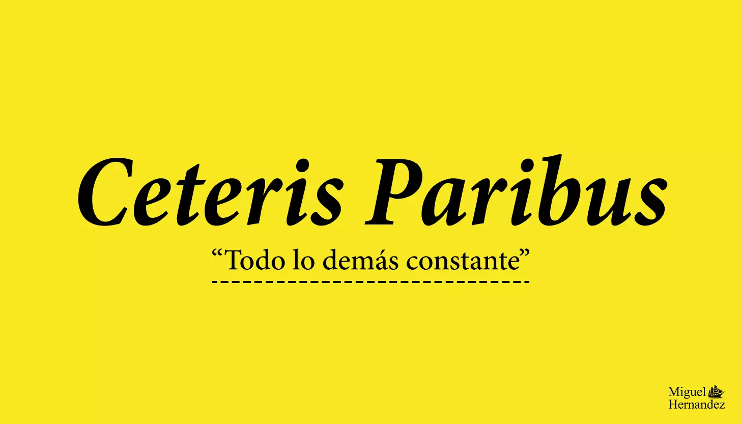 Ceteris Paribus